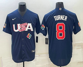 Men's USA Baseball #8 Trea Turner 2023 Navy World Baseball Classic Stitched Jersey,We sell and wholesale Men's USA Baseball #8 Trea Turner 2023 Navy World Baseball Classic Stitched Jersey on line form chian!